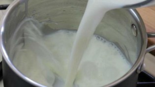 Die Vorbereitung von Milch